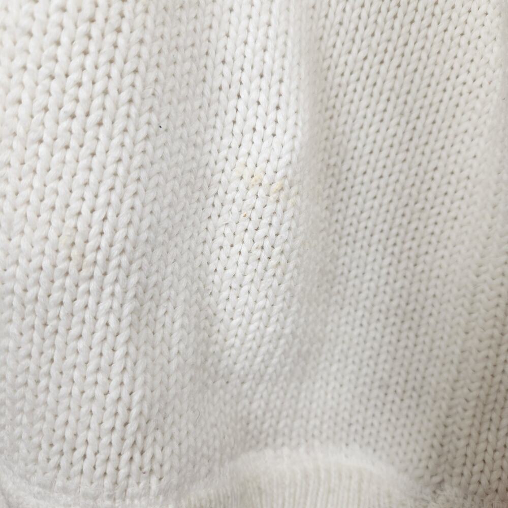 Ralph Lauren Polo Sport Vintage USA Sweater Cream Women Size Large Crewneck Flag - Picture 11 of 12